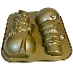 Nordic Ware Snowman Cake Pan 10 Cup Capacity 2.6 Liters